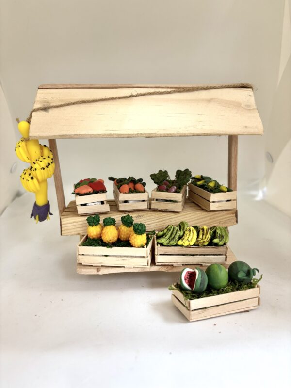 Puesto de vegetales y verduras