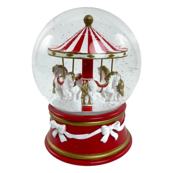 Globo de nieve con música, 12 × 12 × 15 cm