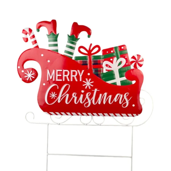 Estaca decorativa Merry Christmas